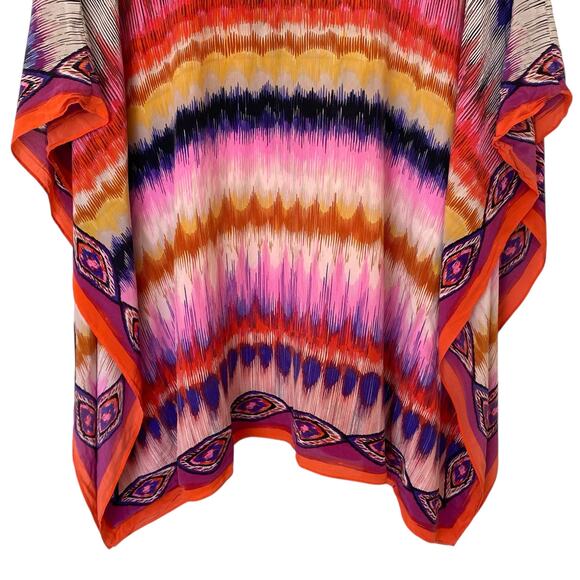 TRINA TURK Theodora 100% Silk Caftan Dress Multicolored, Size XS/S - Picture 7 of 11